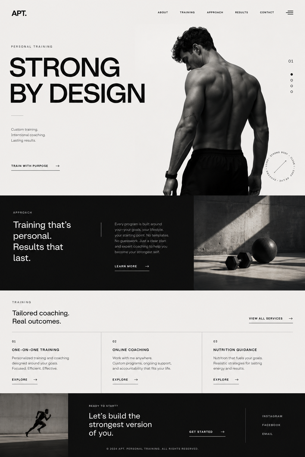 Website mockup on laptop
